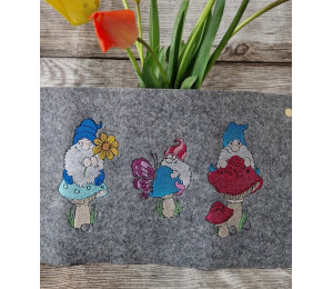 ADVENTSKALENDER 12. Dezember - Stickserie Frühlings Wichtel